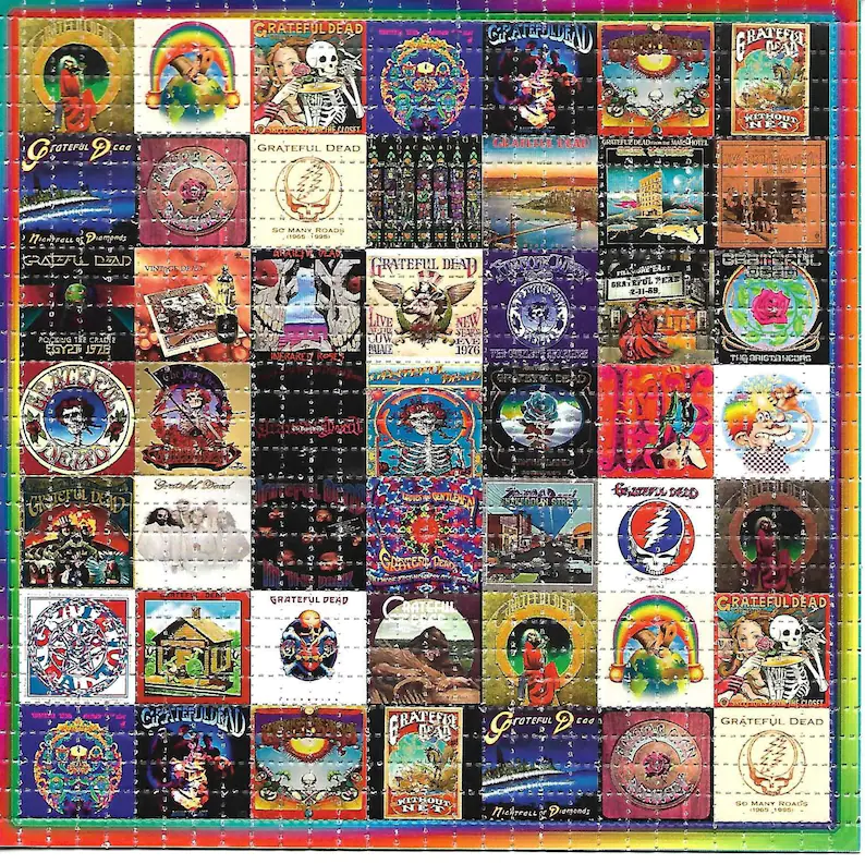 Ink Blotter Paper - 60s อัลบั้ม Psychedelic LSD/กรดฟรี Blotter Art