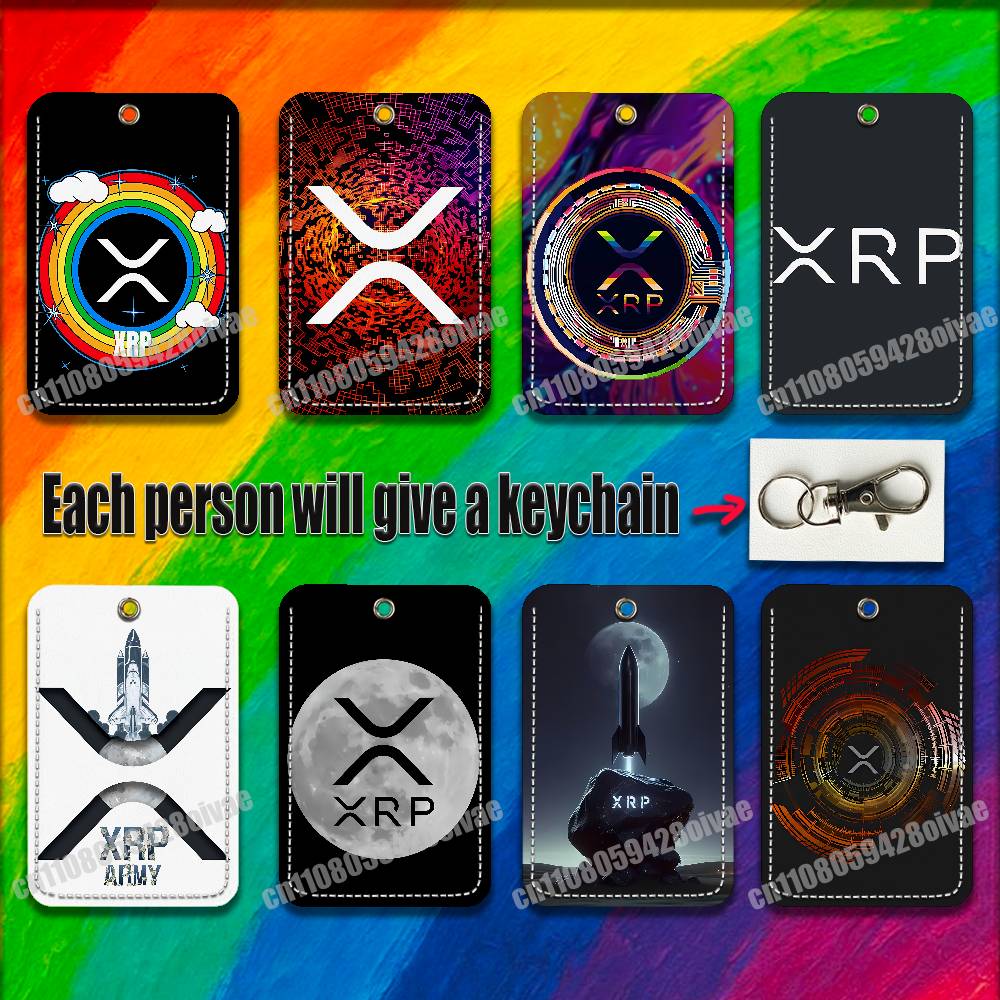 Index Card Holder - Xrp Ripple คริปโตเคอเรนซีดิจิทัล สำหรับคลิปติดบัตรประชาชน บัตรเครดิต บัตรธนาคาร
