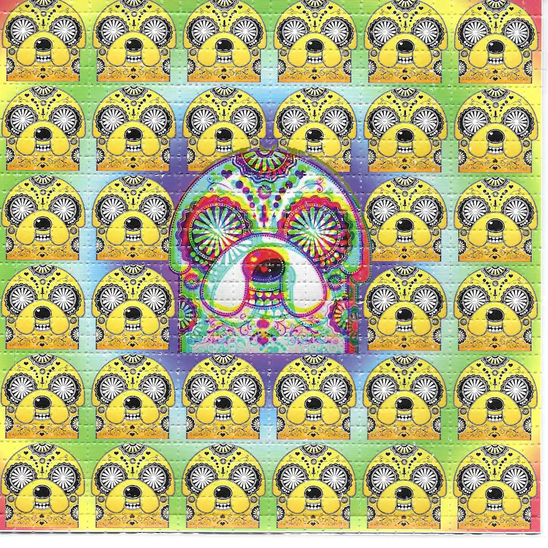 Ink Blotter Paper - Crazy Time Psychedelic LSD Acid ฟรี
