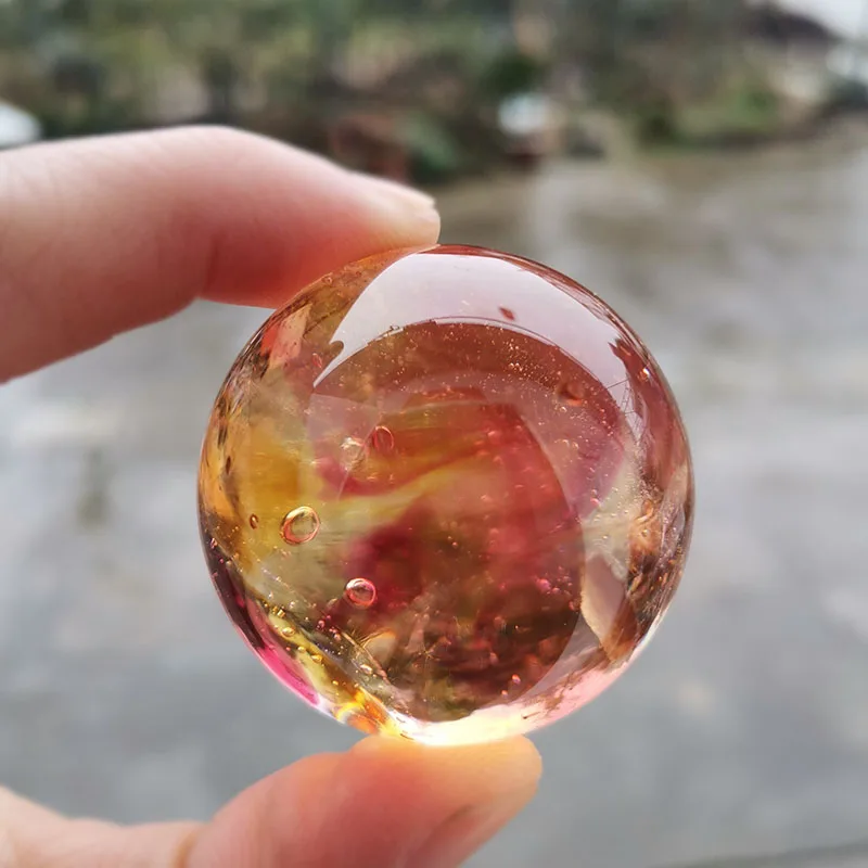 Paper Weight Crystal - ลูกแก้วเคลือบเงาขนาด 40 มม. รูปทรงมังกร คริสตัลแก้ว ของตกแต่งบ้าน