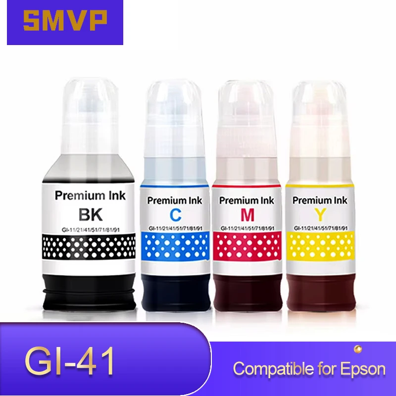 Fountain Pen Bottled Ink - GI41 GI-41 ใช้งานร่วมกับสีน้ําขวดหมึกเติมสําหรับ Canon PIXMA G1420/G2420/G2460/G2470/G3420/G3460/G3470