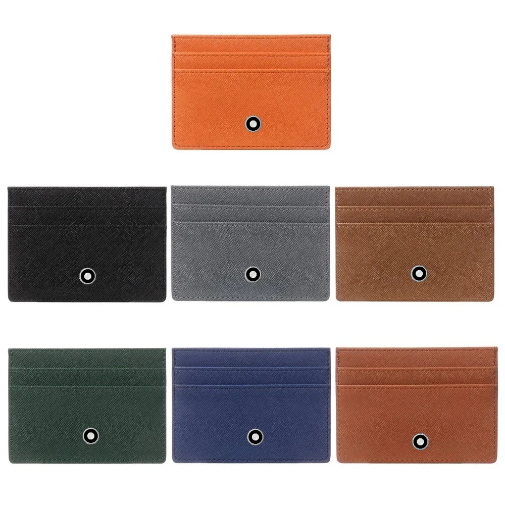 Index Card Holder - กระเป๋าสตางค์หนังทรงบางสำหรับผู้หญิงและผู้ชาย ดีไซน์มินิมอล ใส่เหรียญได้ ใส่บัตรได้หลายใบ คุณภาพสูง