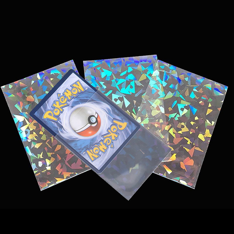 Card Index Box - 50pcs Soft Trading เลเซอร์การ์ดฟิล์มโปร่งใส 66*91 มม.Pokemon