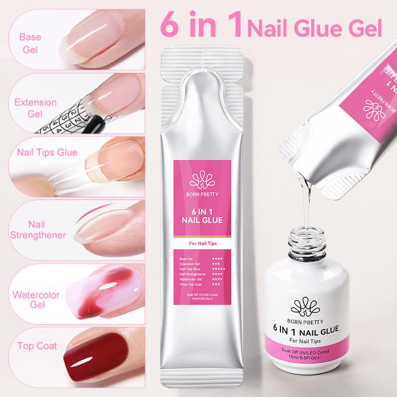 Gel Refill Pack - เจลยูวีสำหรับต่อเล็บ 15 มล. 6 in 1
