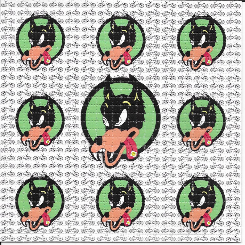 Ink Blotter Paper - Dire Wolf Psychedelic LSD Acid ฟรี