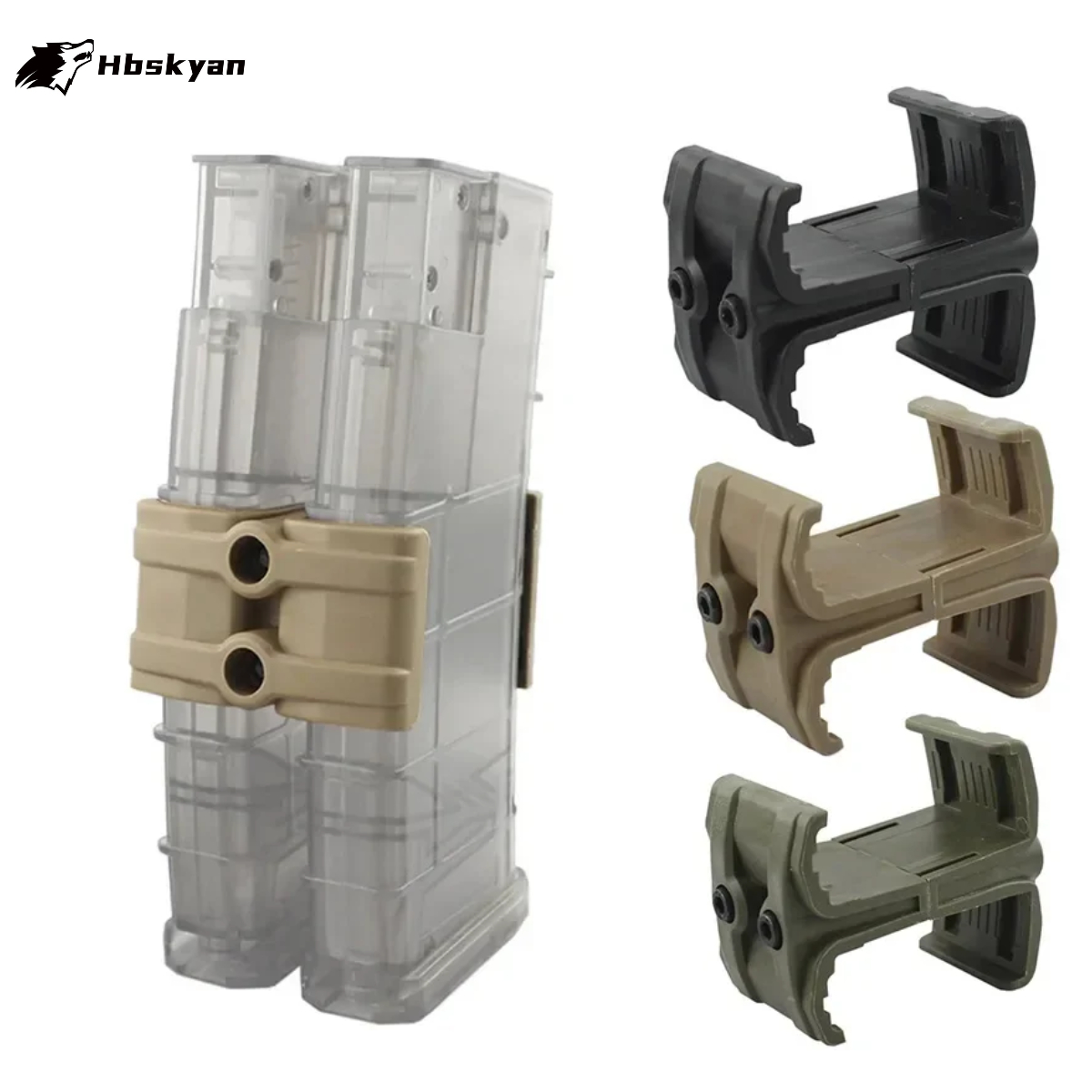 Magazine Holder Rack - ตัวเชื่อมต่อแม็กกาซีนคู่แบบยุทธวิธี - ใช้ได้กับ AK AR15 M4