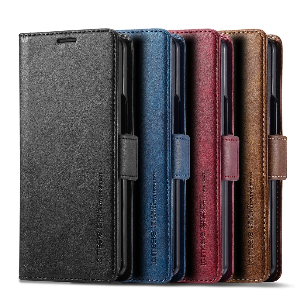 Index Card Holder - กระเป๋าสตางค์หนังสําหรับ Samsung Galaxy Z พับ 7