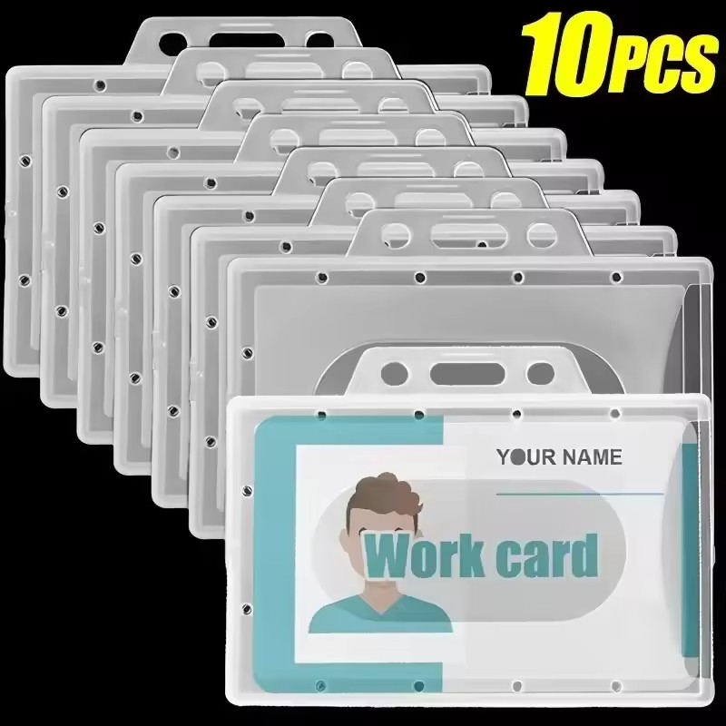 Index Card Holder - 20/5/1PCS กันน้ำพลาสติกใส PVC ID การ์ด ชื่อ
