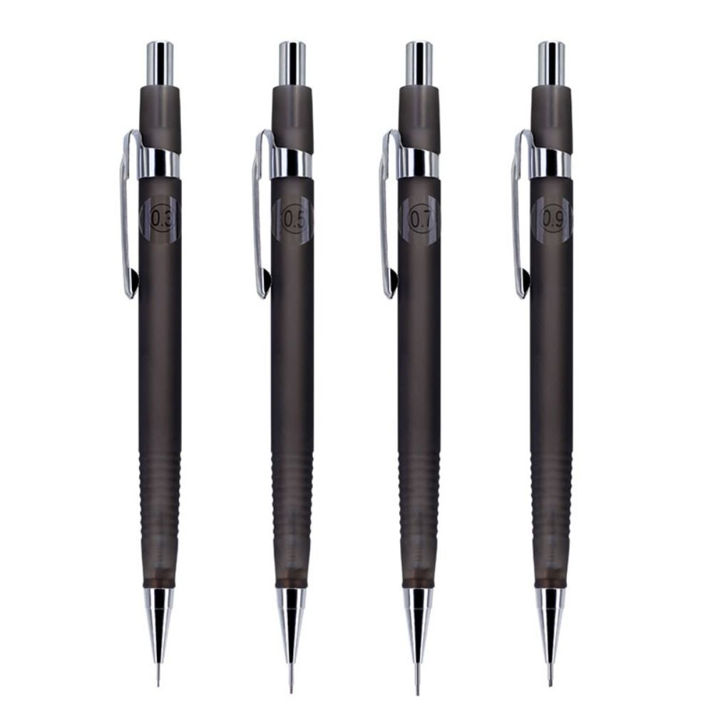 Mechanical Pencil 0.3 - ดินสอกดแบบใหม่ ขนาด 0.3/0.5/0.7/0.9 มม. พร้อมยางลบในตัว ด้ามจับนุ่ม