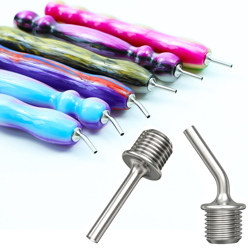 Correction Pen Fine - หัวเจาะเพชรแบบมุมเอียงขนาดเล็กพิเศษ, หัวเปลี่ยนโลหะอย่างดี, อุปกรณ์เสริมปากกาเกลียวอเนกประสงค์สำหรับงานเพชรเพ้นท์