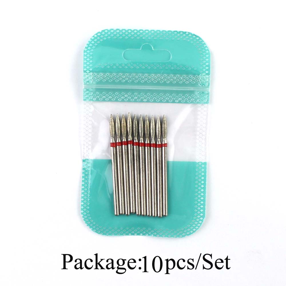 10 ชิ้นเพชรเจาะเล็บ Bits เครื่ - Gel Refill Pack บทวิจารณ์และราคา