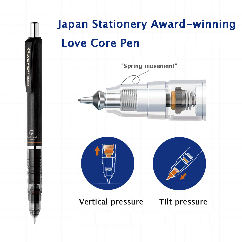 ZEBRA DelGuard ดินสอเครื่องเขี - Mechanical Pencil 0.3 บทวิจารณ์และราคา