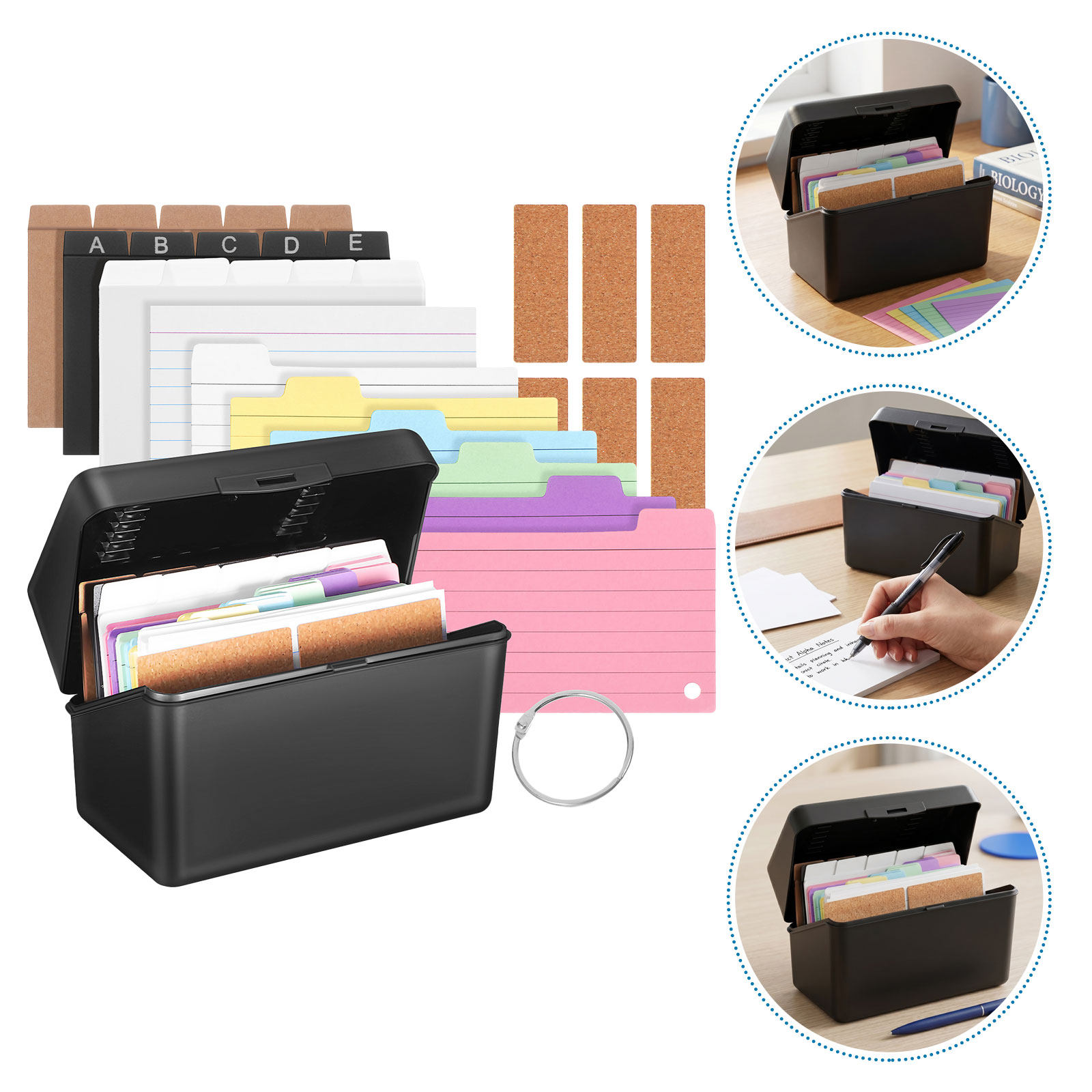 ชุดกล่องเก็บการ์ดตั้งโต๊ะ 2 ชุ - Card Index Box บทวิจารณ์และราคา