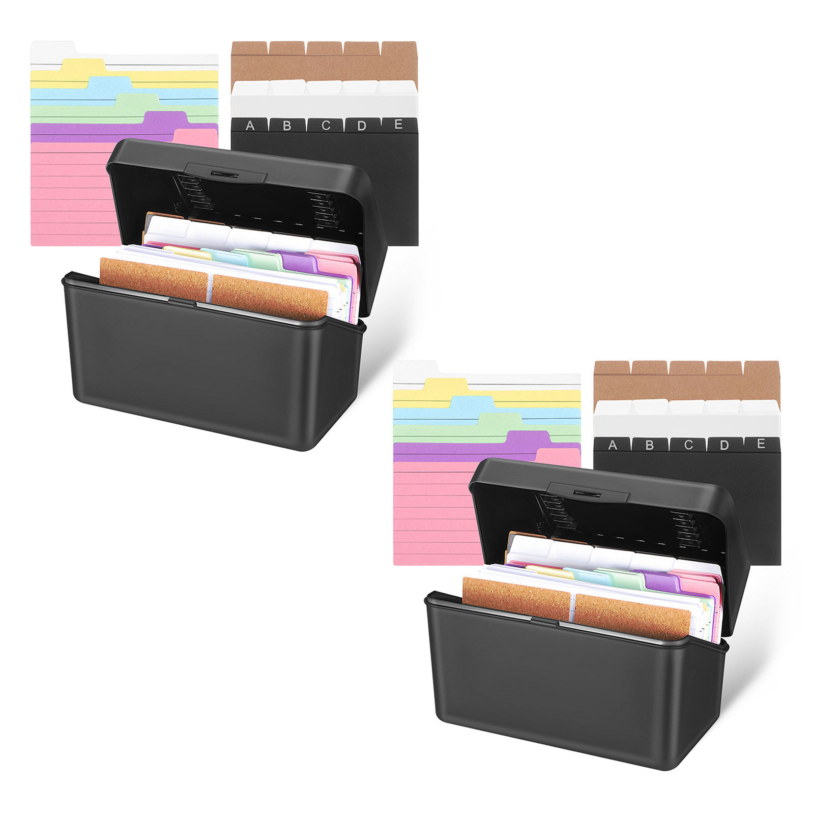 ชุดกล่องเก็บการ์ดตั้งโต๊ะ 2 ชุ - Card Index Box บทวิจารณ์และราคา