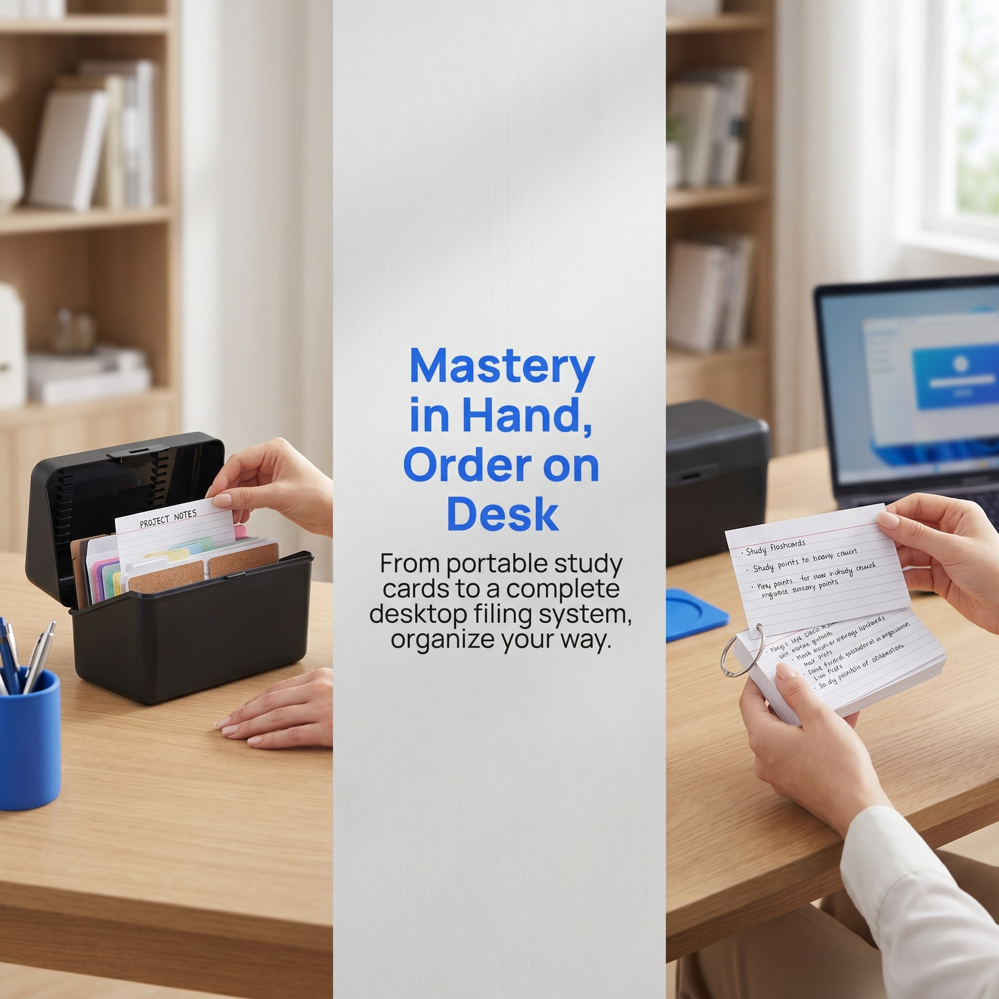 ชุดกล่องเก็บการ์ดตั้งโต๊ะ 2 ชุ - Card Index Box บทวิจารณ์และราคา