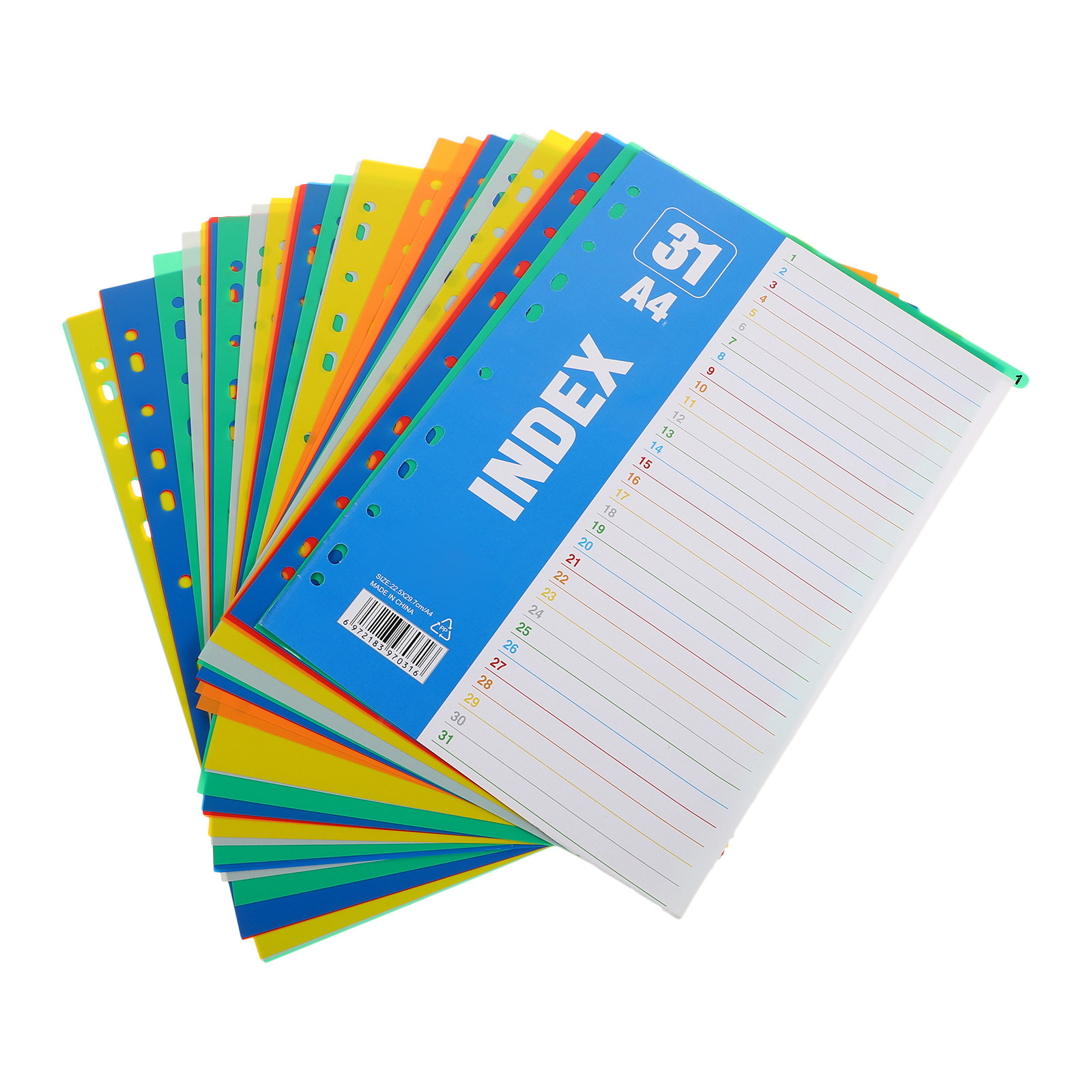 ชุดแผ่นแบ่งเอกสาร A4 แบบ 11 รู - Tab Divider A4 บทวิจารณ์และราคา