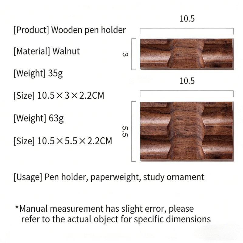 ที่วางปากกาไม้วอลนัทสำหรับปากก - Pen Rest Single บทวิจารณ์และราคา