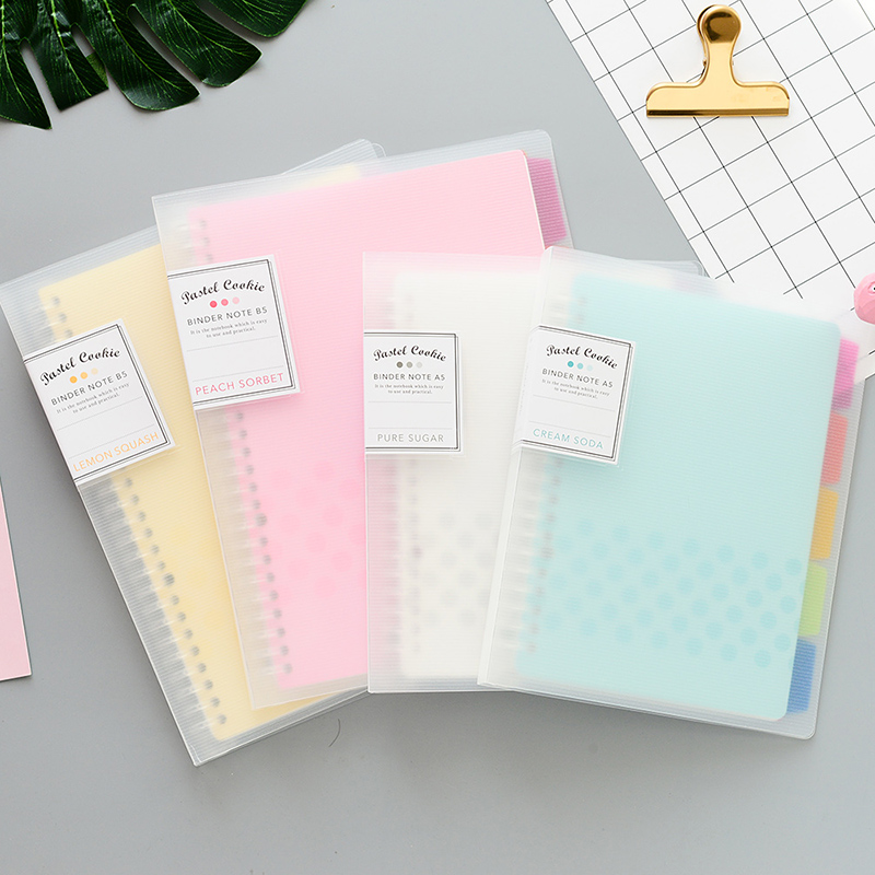 1Pc KOKUYO หลวมโน้ตบุ๊คพาสเทลค - Binder A4 Lever บทวิจารณ์และราคา