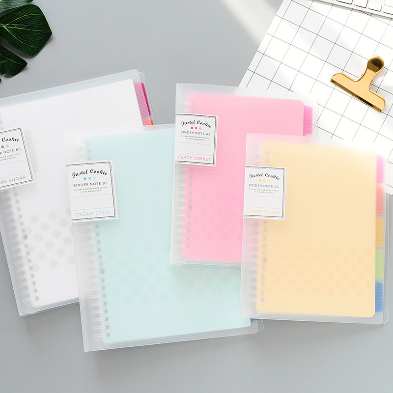 1Pc KOKUYO หลวมโน้ตบุ๊คพาสเทลค - Binder A4 Lever บทวิจารณ์และราคา