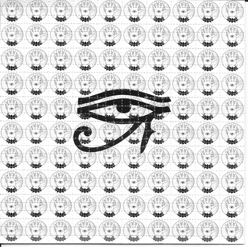 Eye of Providence Psychedelic  - Ink Blotter Paper บทวิจารณ์และราคา