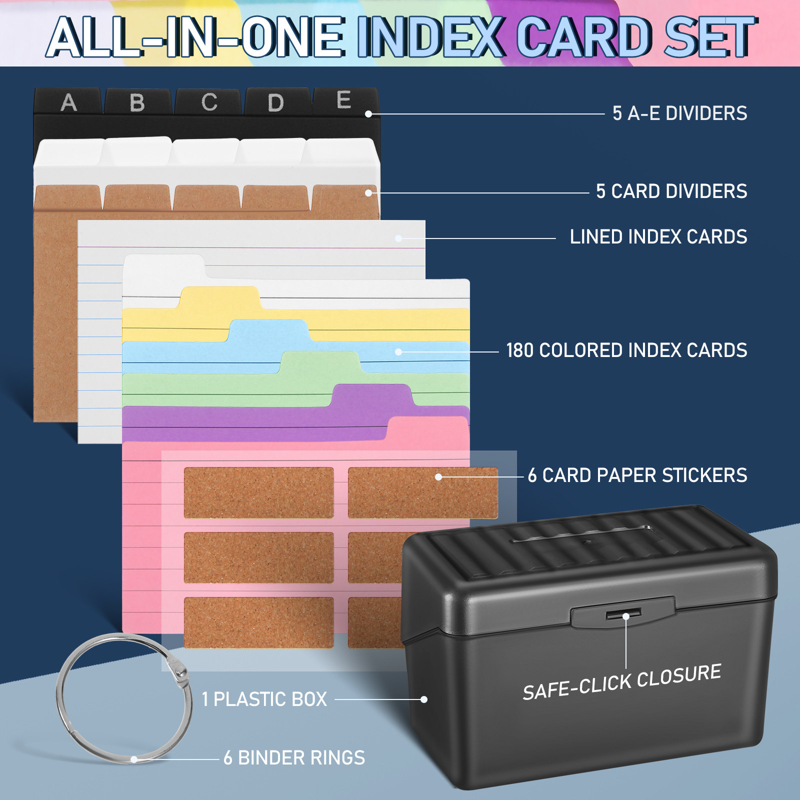ชุดกล่องจัดระเบียบการ์ดแบบตั้ง - Card Index Box บทวิจารณ์และราคา