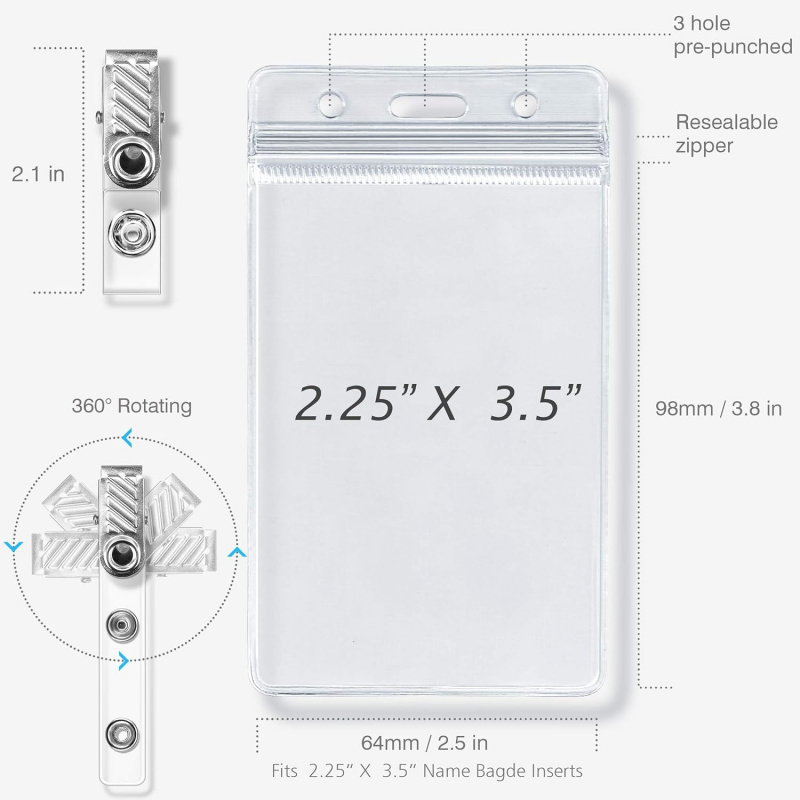 ที่ใส่บัตรประจำตัวพร้อมคลิปหนี - Index Card Holder บทวิจารณ์และราคา