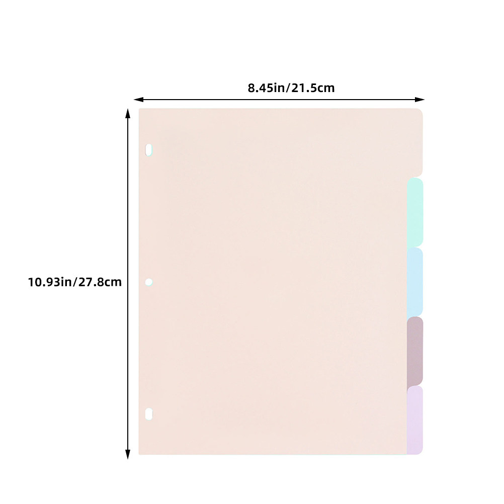 ชุดแผ่นแบ่งเอกสาร A4 แบบฝ้า PP - Tab Divider A4 บทวิจารณ์และราคา