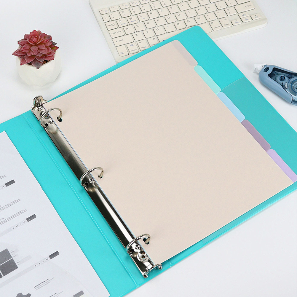ชุดแผ่นแบ่งเอกสาร A4 แบบฝ้า PP - Tab Divider A4 บทวิจารณ์และราคา