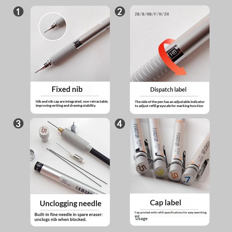สเตดเลอร์ 925 ดินสอกดแบบโลหะเต - Mechanical Pencil 0.3 บทวิจารณ์และราคา