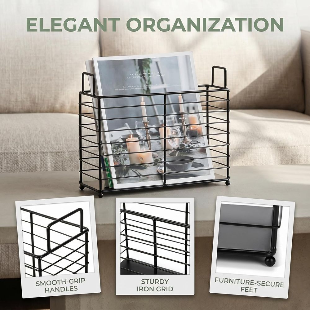 ชั้นวางนิตยสารโลหะ, ตะกร้าเก็บ - Magazine Holder Rack บทวิจารณ์และราคา