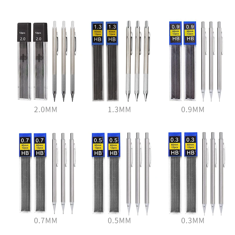 ชุดดินสอโลหะเต็มรูปแบบ 0.3 0.5 - Mechanical Pencil 0.3 บทวิจารณ์และราคา