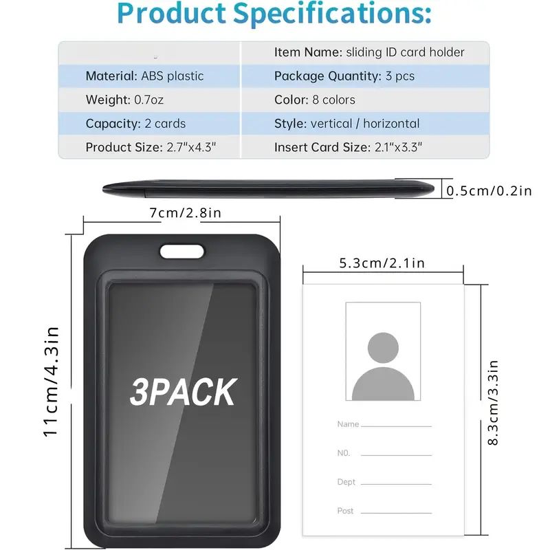 ที่ใส่บัตรประจำตัวแบบเลื่อนสำห - Index Card Holder บทวิจารณ์และราคา
