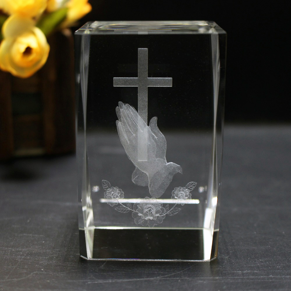 3D เลเซอร์คริสตัลศาสนา Cube คร - Paper Weight Crystal บทวิจารณ์และราคา