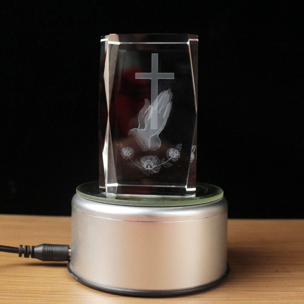 3D เลเซอร์คริสตัลศาสนา Cube คร - Paper Weight Crystal บทวิจารณ์และราคา