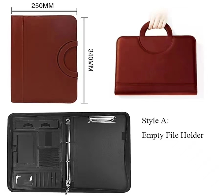 หนัง PU A4 ซิปเครื่องคิดเลข Bi - Binder A4 Lever บทวิจารณ์และราคา