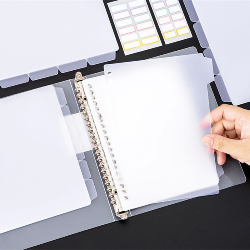 แผ่นแบ่งแฟ้ม A4 A5 B5 แบบเจาะร - Tab Divider A4 บทวิจารณ์และราคา