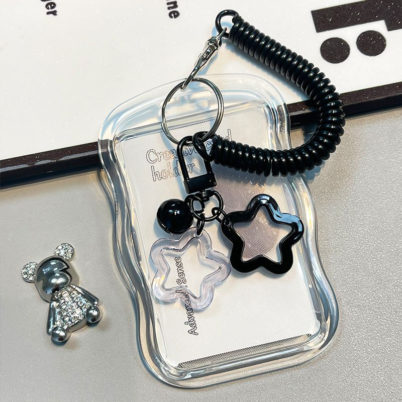 พวงกุญแจใส่การ์ดใส PVC สำหรับใ - Index Card Holder บทวิจารณ์และราคา