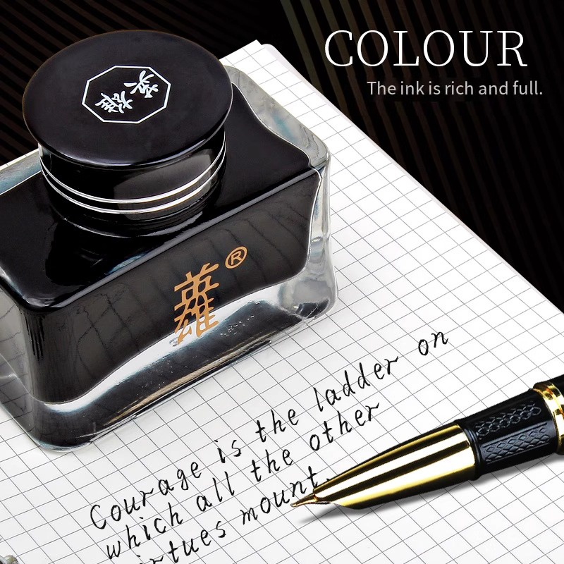 หมึกปากกาหมึกซึม Hero 8806 สีด - Fountain Pen Bottled Ink บทวิจารณ์และราคา