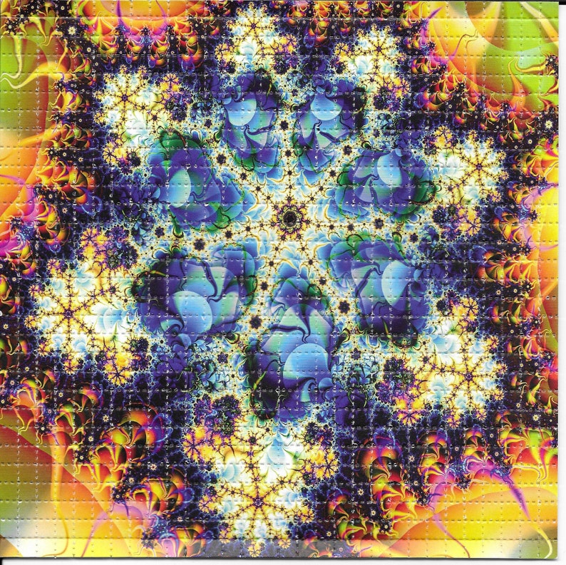 Fractal Psychedelic LSD กรดฟรี - Ink Blotter Paper บทวิจารณ์และราคา