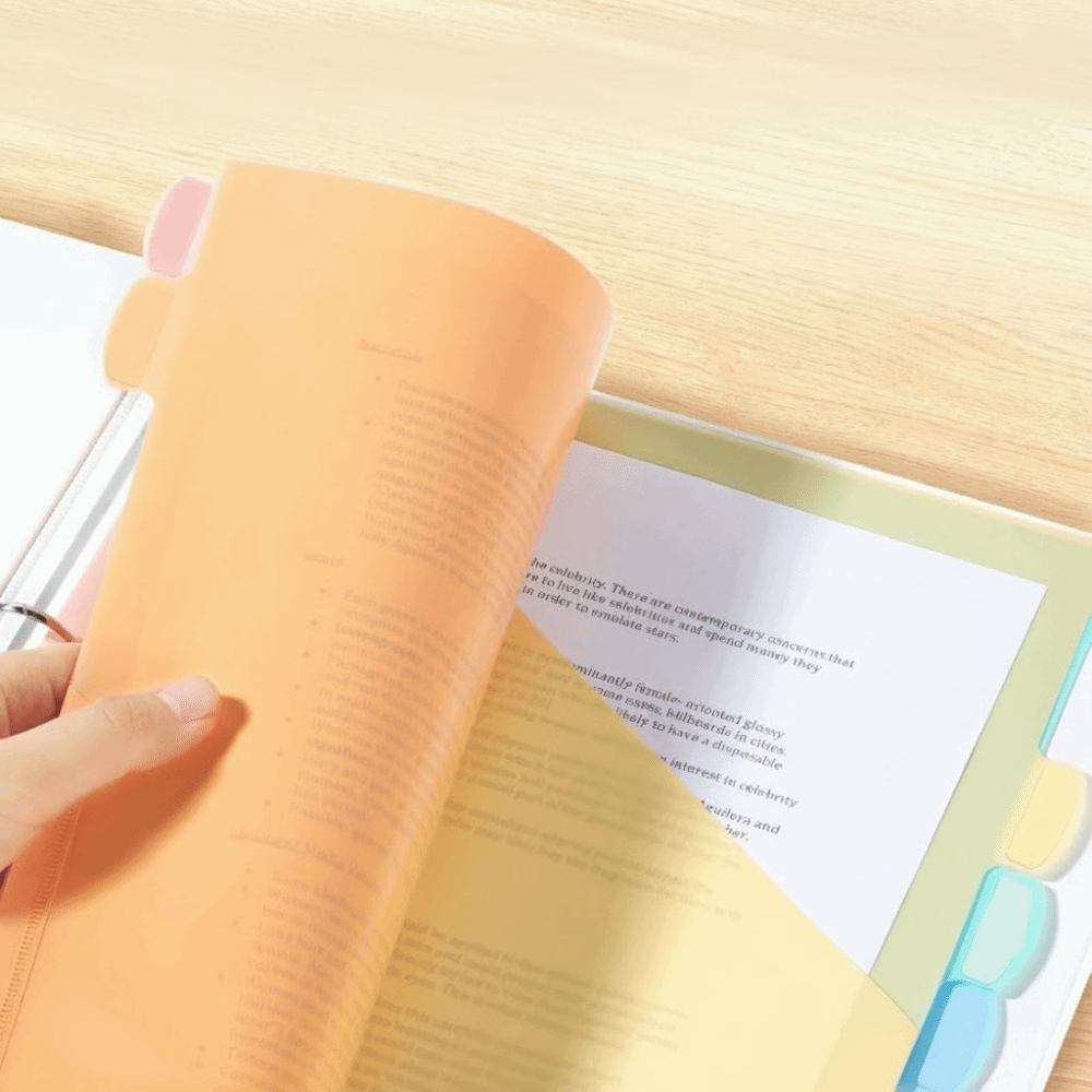 8 ชิ้น แฟ้มพลาสติกแบบมีช่องใส่ - Tab Divider A4 บทวิจารณ์และราคา