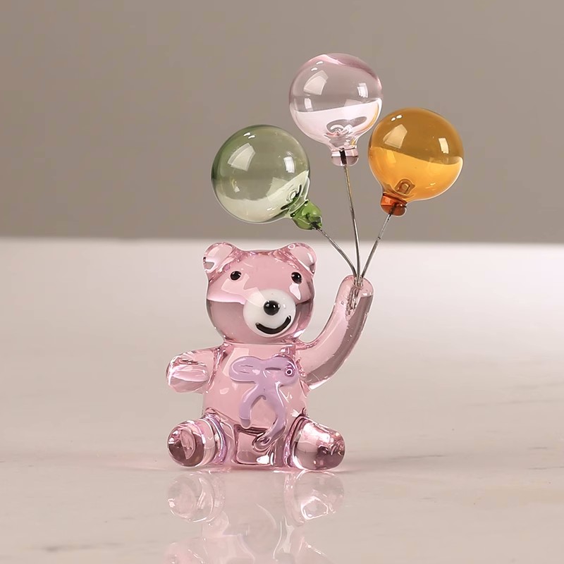 ตุ๊กตาหมีคริสตัลพร้อมบอลลูนสาม - Paper Weight Crystal บทวิจารณ์และราคา