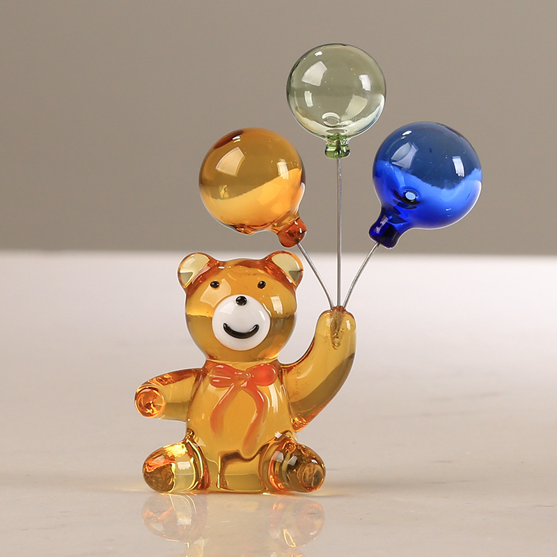 ตุ๊กตาหมีคริสตัลพร้อมบอลลูนสาม - Paper Weight Crystal บทวิจารณ์และราคา