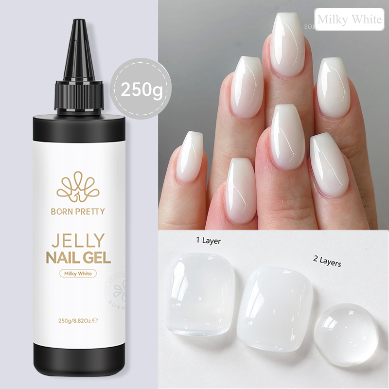 BORN PRETTY 250g Jelly Milky ส - Gel Refill Pack บทวิจารณ์และราคา