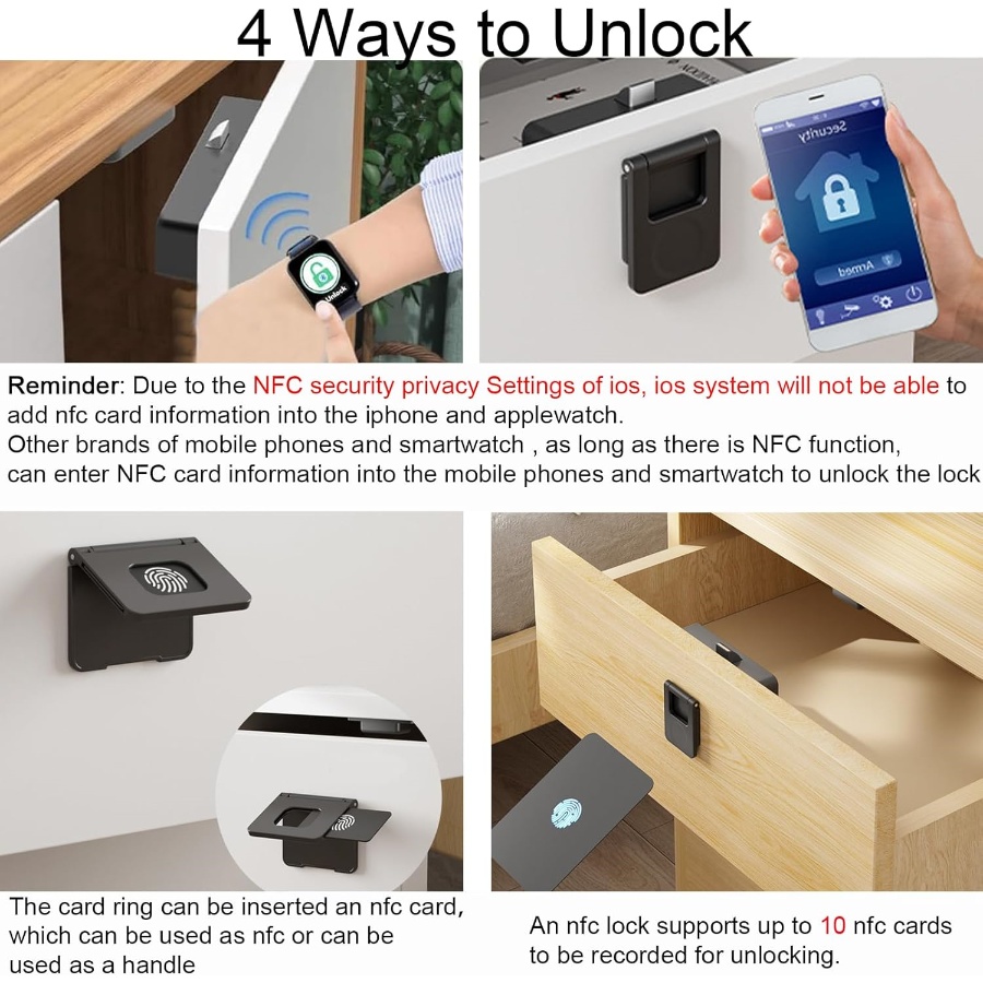 ล็อคประตูตู้แบบ NFC ล็อคตู้ไม้ - Card Index Box บทวิจารณ์และราคา